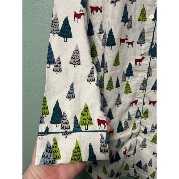 NWT The Company Store Women's Holiday Christmas Tree Winter Wood Night Dress XS - Picture 4 of 8